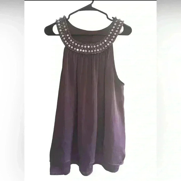 Adiva purple embellished top size 1X, Beautiful Detail, party - Picture 1 of 8